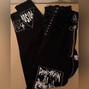 Dolls Kill Current Mood StitchB!tch Jeans